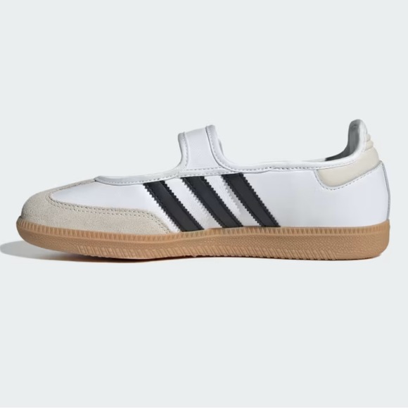 adidas Classic Samba Mary Jane Sneakers in Cloud White/Alumina/Core Black NWT - Picture 8 of 15